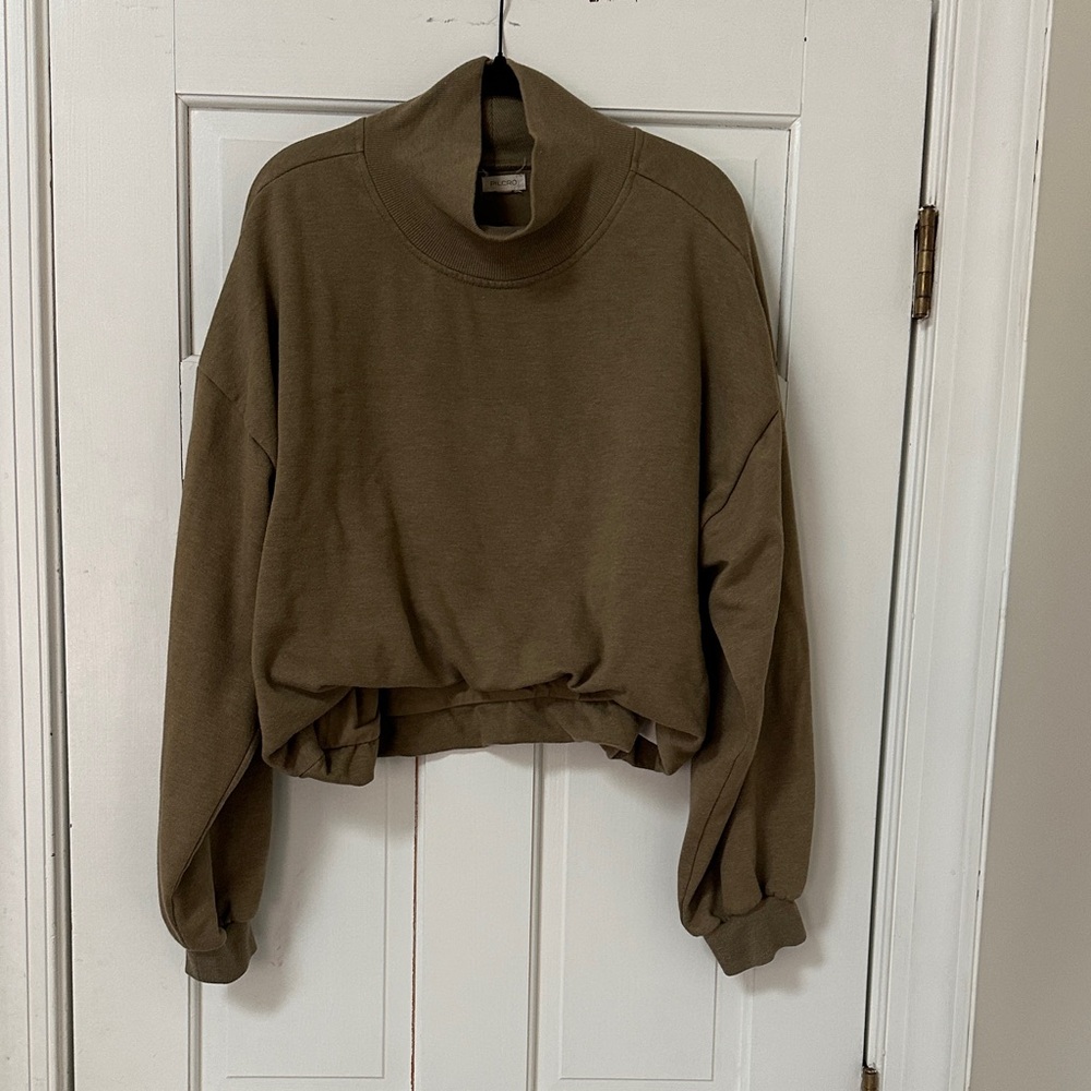 Cozy Olive Turtleneck Sweater